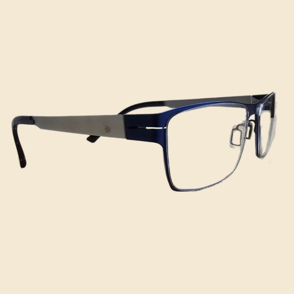 Stunning PRODESIGN DENMARK 6132 Ultralight Blue Glasses Silver Temple 56-18-135